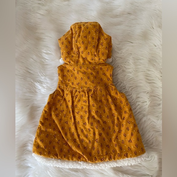 Aspen Kids Floral Faux Sherpa Hooded Button up Girls Best Sz 24 no - Picture 2 of 7